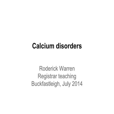 Calcium metabolism handout
