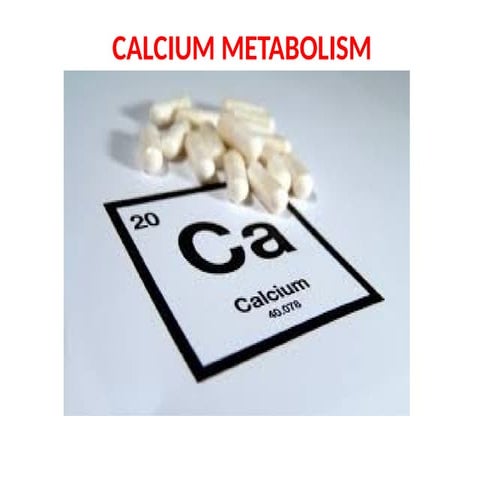 Calcium and the kidney | PPTX