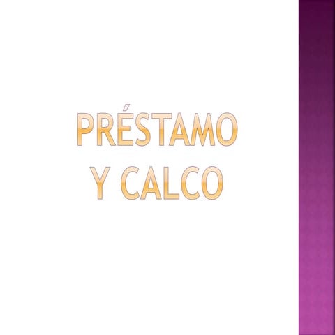 Préstamo y calco