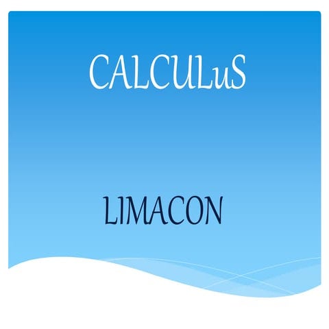 Limacon - Calculus