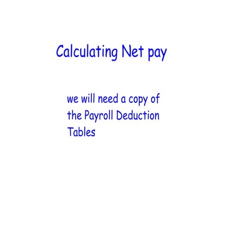 Feb 23 Calculating Net Pay
