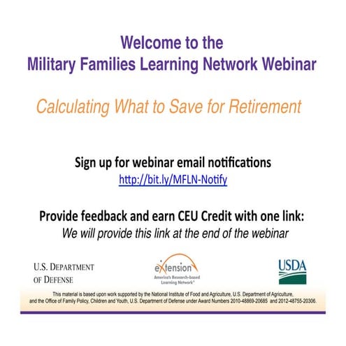 Calculating What to Save for Retirement