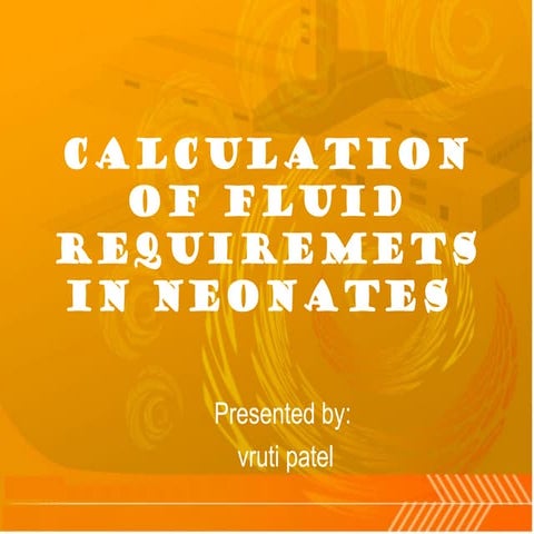 Calculation of fluid