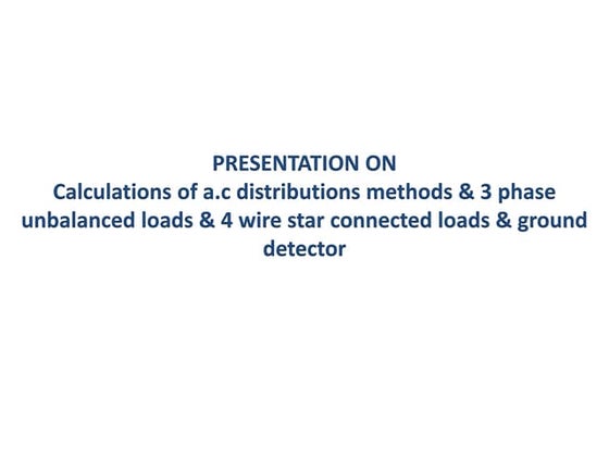 BEF 23803 - Lecture 4 - Unbalanced Three - Phase Circuits.ppt | Physics ...