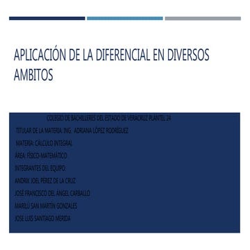 Calculo de diferenciales