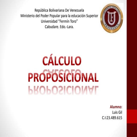 Calculo proposicional