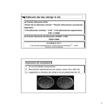 Calculos ufc | PDF