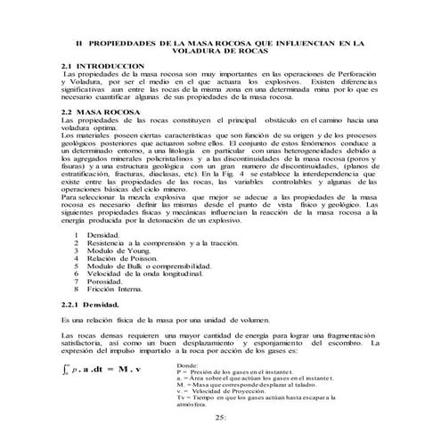 Calculos para voladura