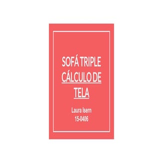 Calculo tela sofa