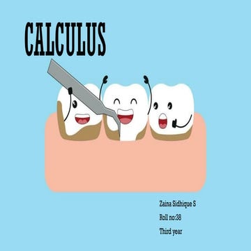 Dental calculus | PPTX