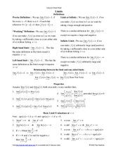 Trig cheat sheet | PDF