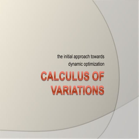 Calculus of variations