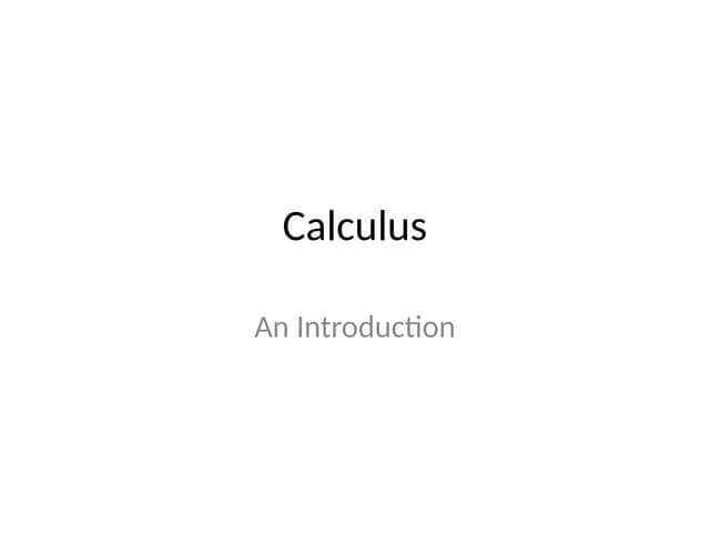 Calculus_ ppt school level Presentation.pptx