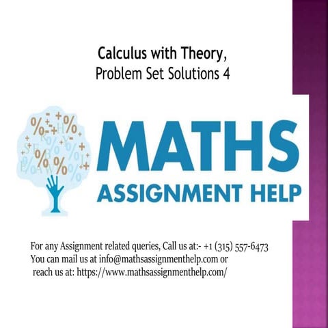 Calculus with Theory, Problem Set Solutions 4.pptx
