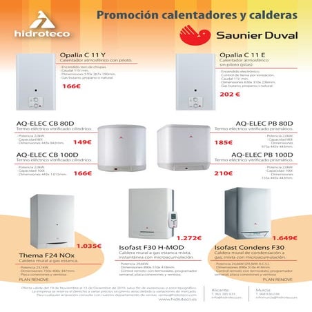 Calderas saunier duval