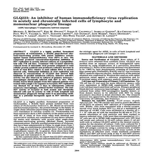 Dr Susan E Caldwell Publication Samples