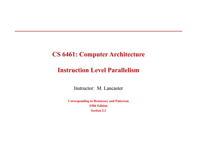 computer architecture module3 notes module