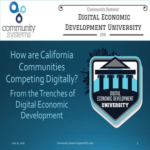 How are California Communities Competing Digitally?