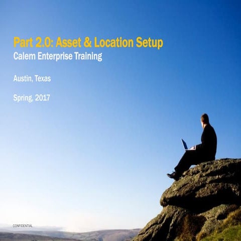 Calem Setup Part 1: Asset and Location