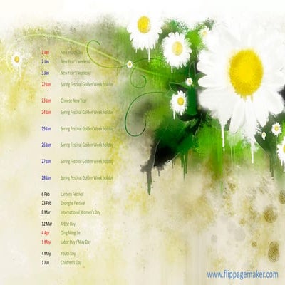 2012 beautiful Calendar