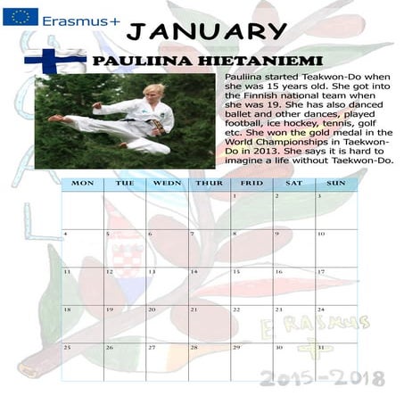 Calendar Erasmus+ GOAL