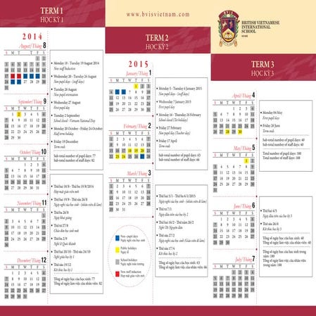 Term Dates 2014 2015