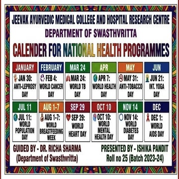 National health programme | PPTX