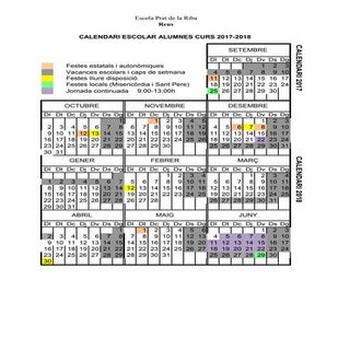 Calendari 2017 2018