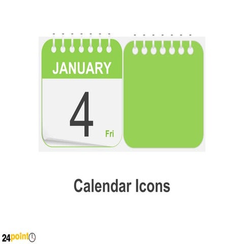 Calendar Icons - PowerPoint Slides