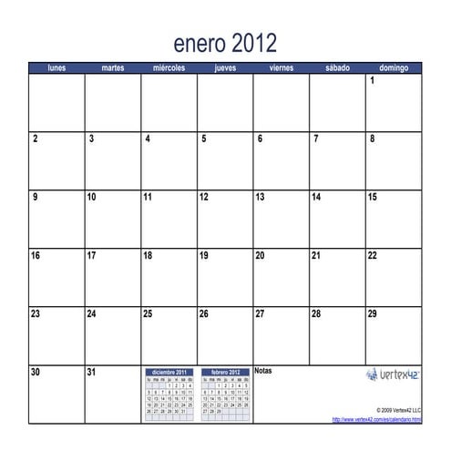Calendario 2012