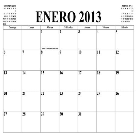 Calendario 2013