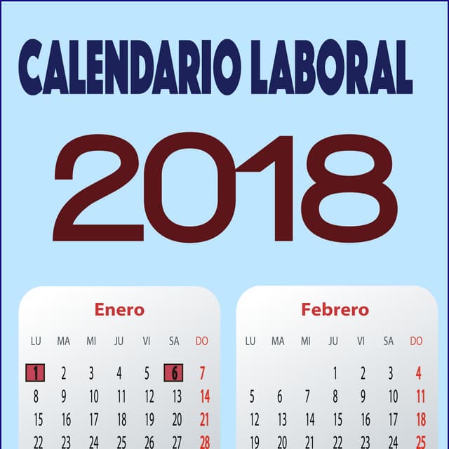 Calendario laboral 2018