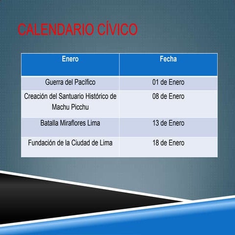 Calendario cívico