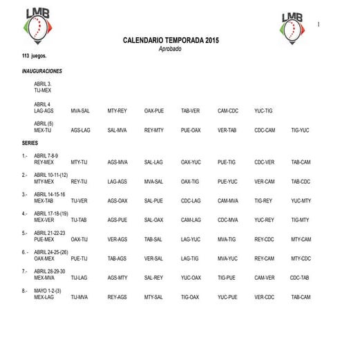 Calendario de juegos_2015_lmb
