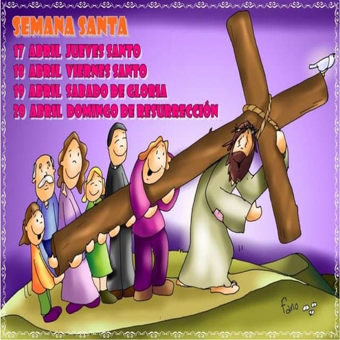 Calendario de Semana Santa 