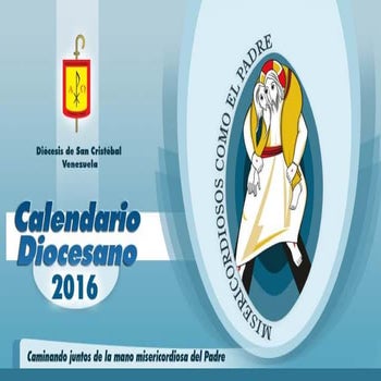 Calendario diocesano 2016