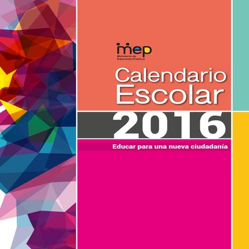 Calendario Escolar MEP 2016.