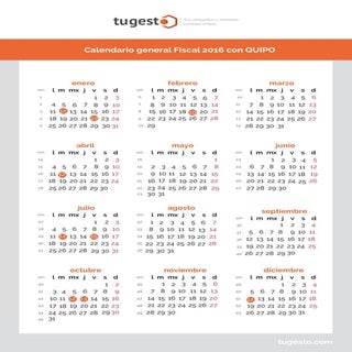 Calendario Fiscal 2016