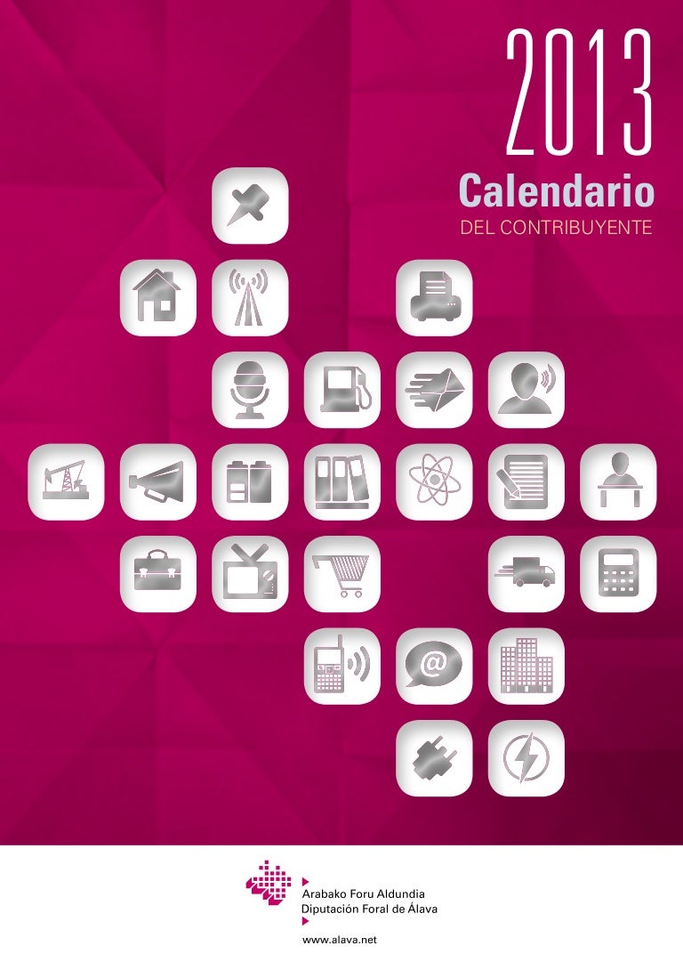 Calendario Fiscal Alava 2013 calendario contribuyente alava