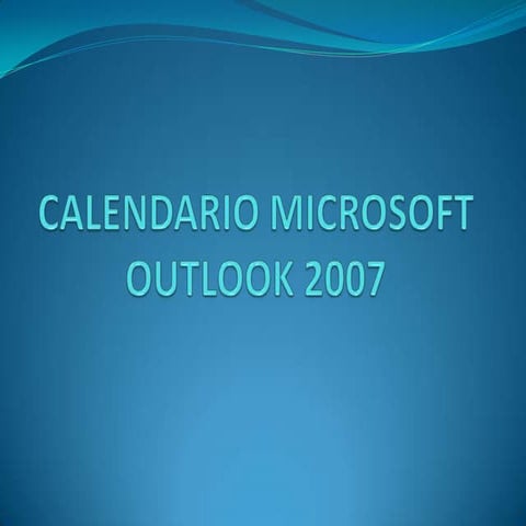 Calendario microsoft outlook 2007
