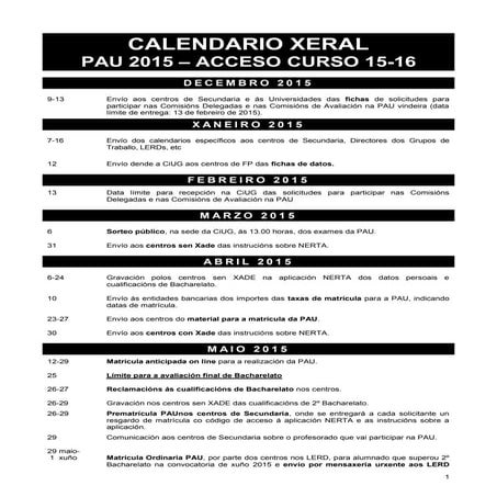 Calendario pau 15 16