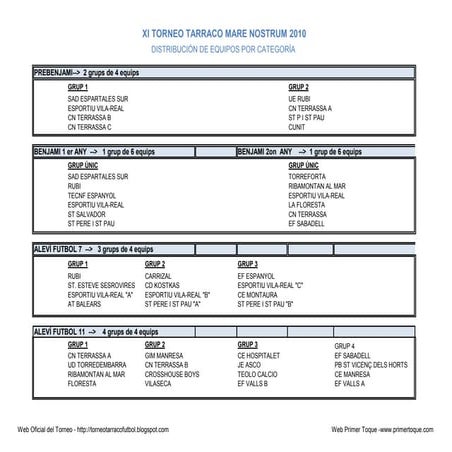 Calendario Por Sedes
