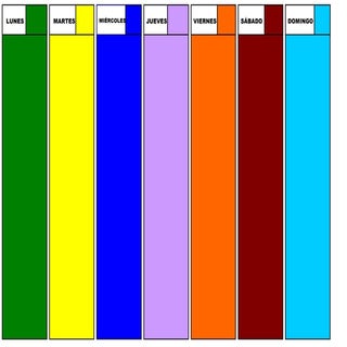 CALENDARIO SEMANAL Y TABLERO PARA J...