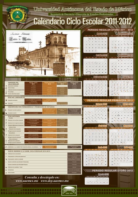 Calendario uaemex  PDF