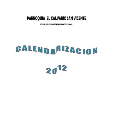 Calendarizacion 2012 ultima