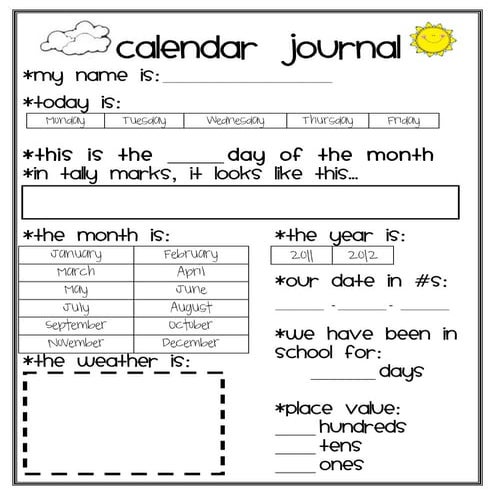 Calendar journal 2
