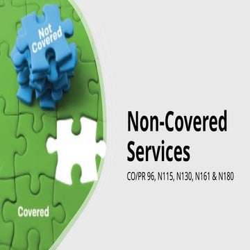 Claim denied as Non Covered Services - Provider/Patient