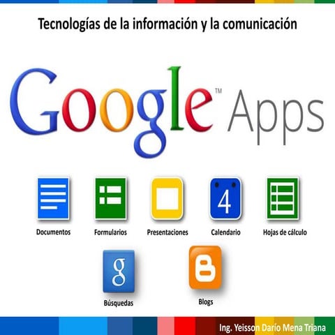 Google Calendar, Y Google Drive Hoja de Cálculo y Formularios