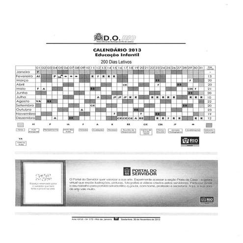 Calendário escolar 2013   pse - cap 3.3