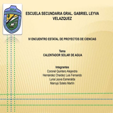 Calentador solar de gua